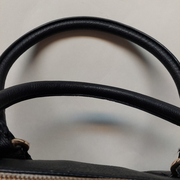 Aldo Black & White Satchel Bag - Picture 3 of 16